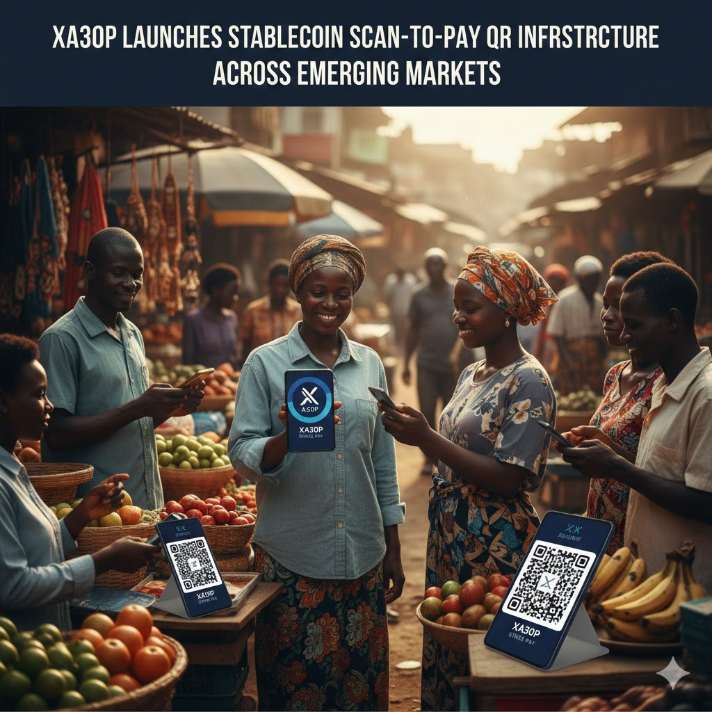 stablecoin QR payment tourists street market