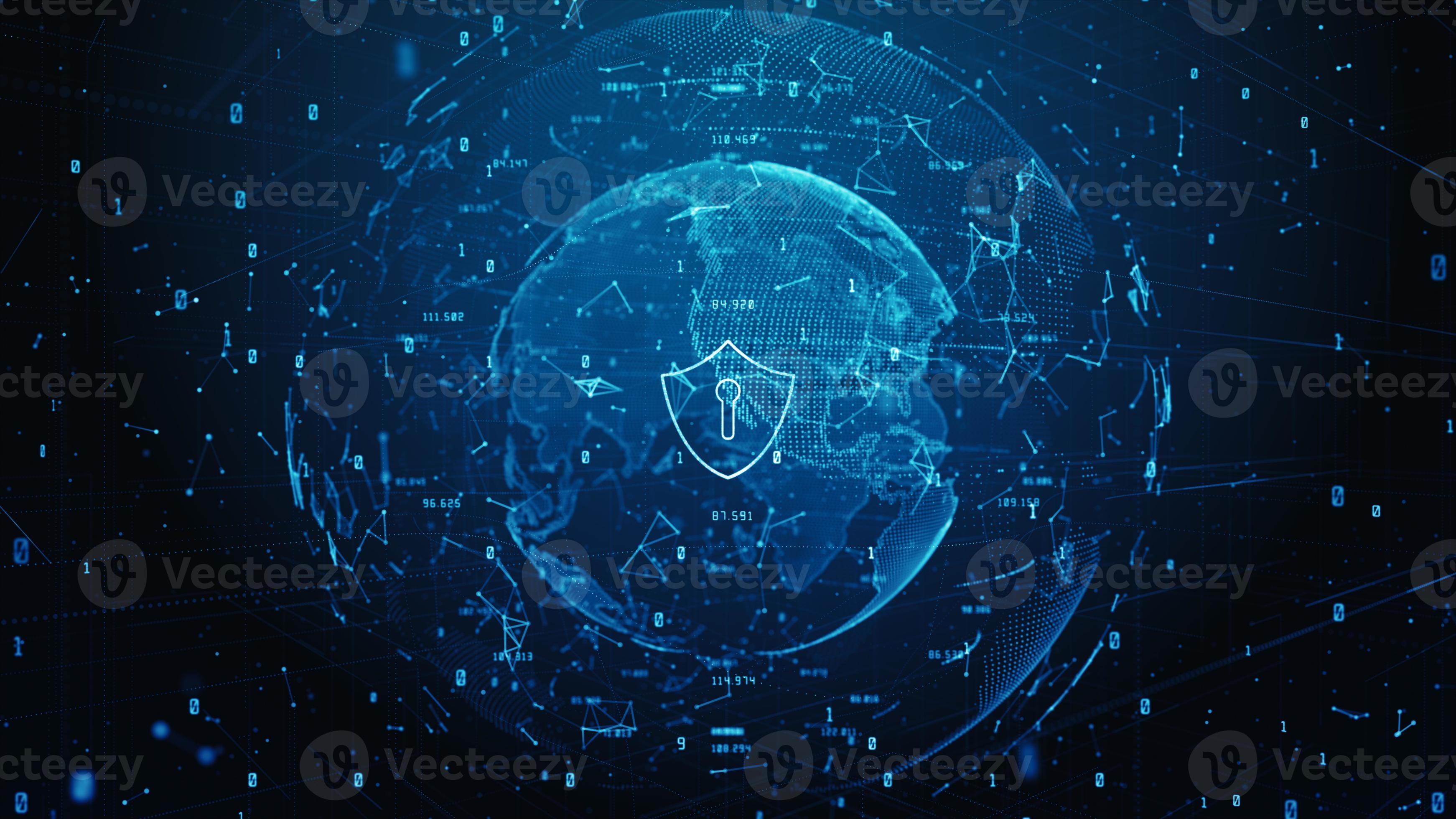 shield icon cybersecurity threats decentralized network