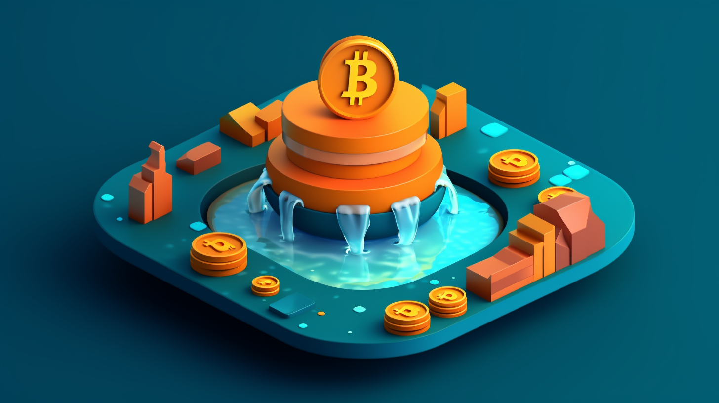 DeFi liquidity pool deposit no tax icon