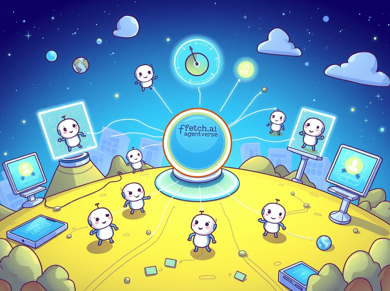 Fetch.ai crypto trading agent dashboard