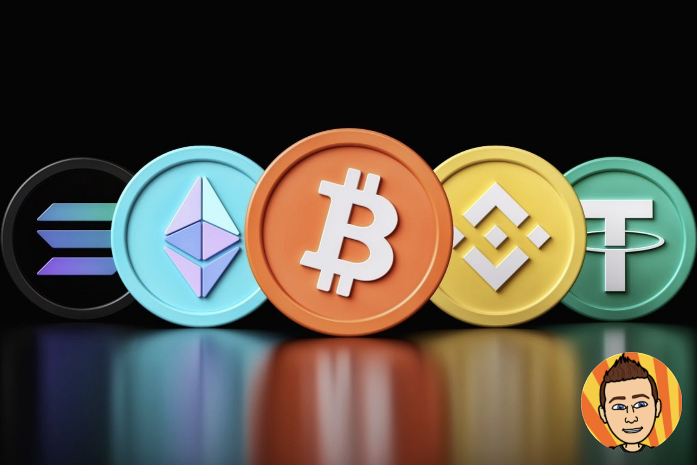 BTC ETH USDT multi-chain icons