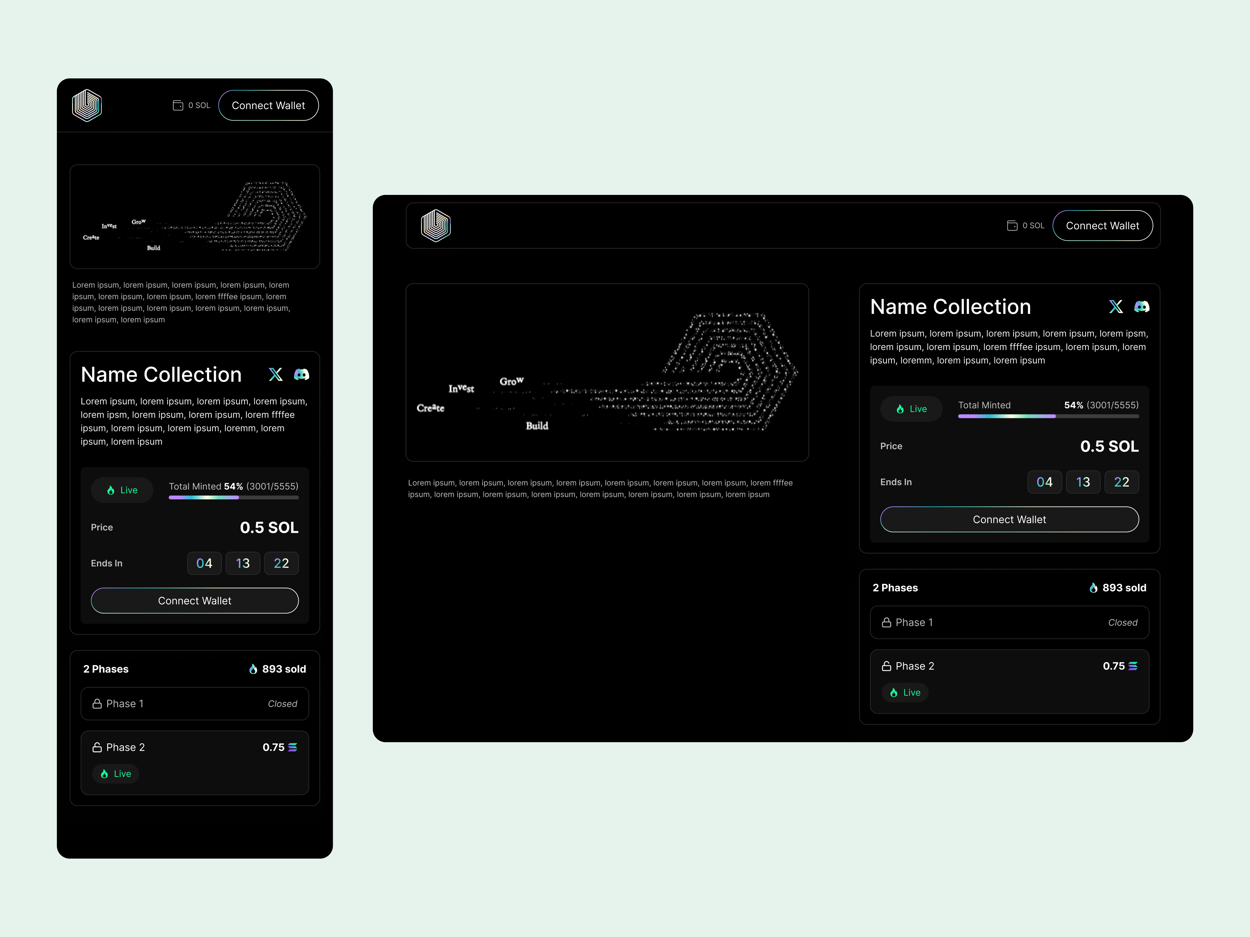 Bubblegum v2 NFT minting dashboard