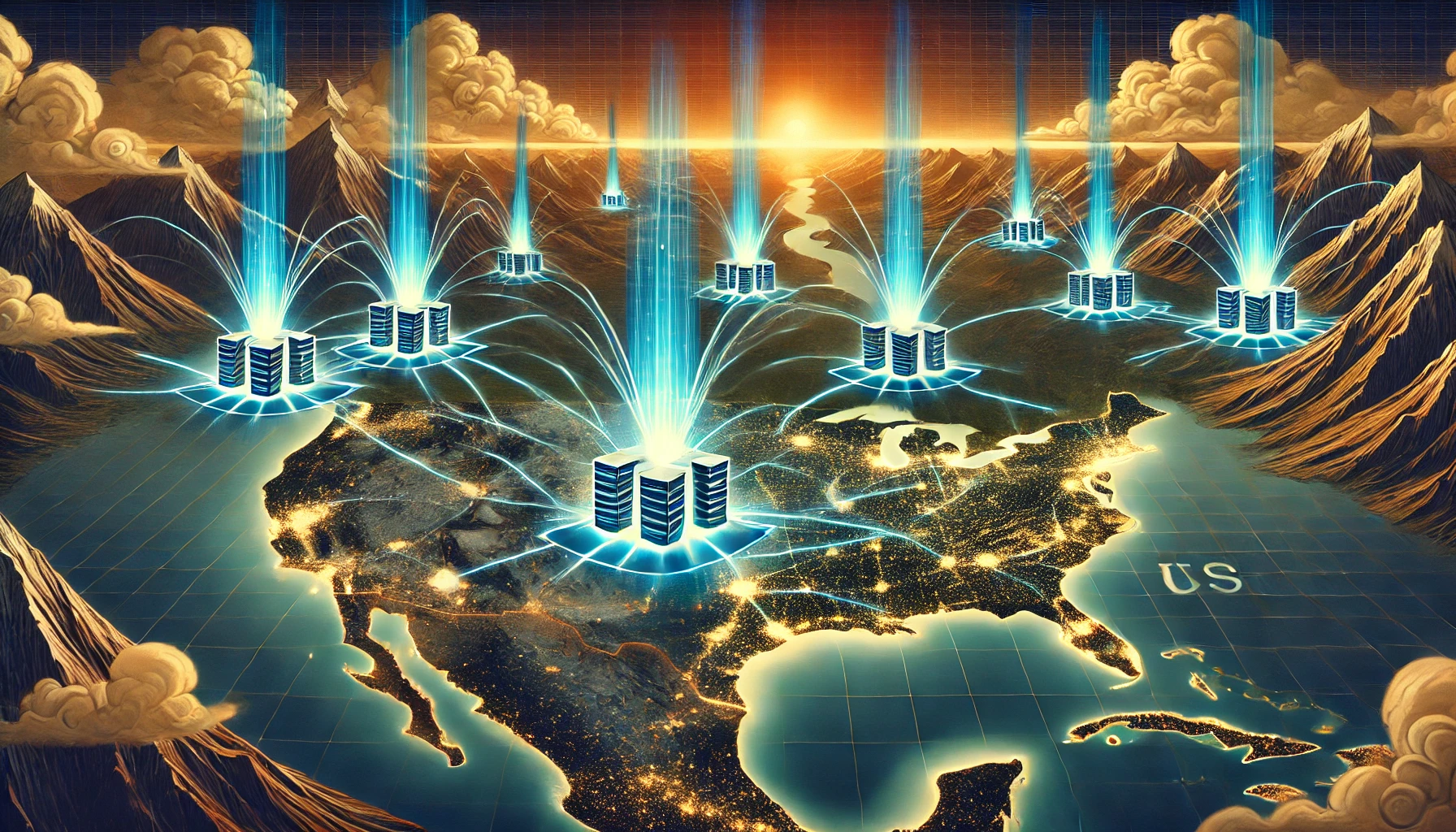 AI regional routing decentralized network
