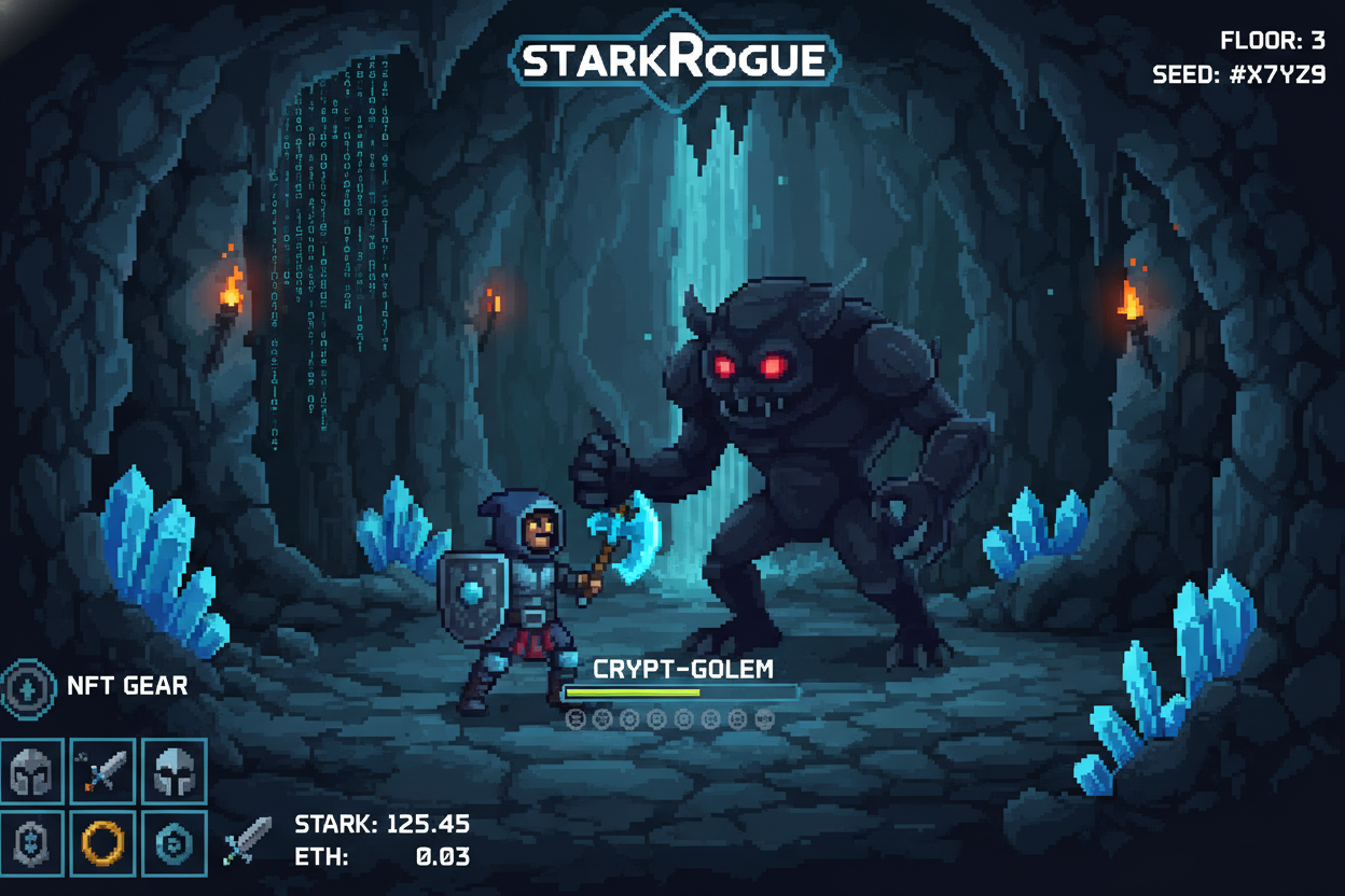 StarkRogue blockchain roguelite screenshot