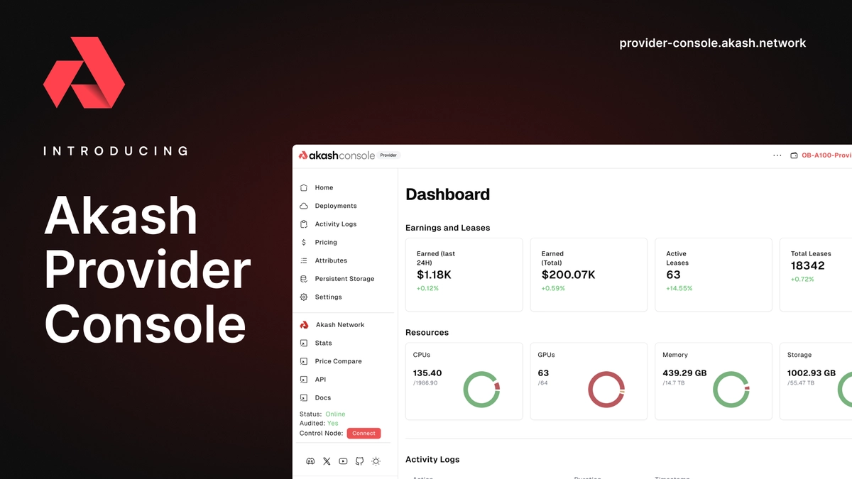 Akash Network distributed compute infrastructure