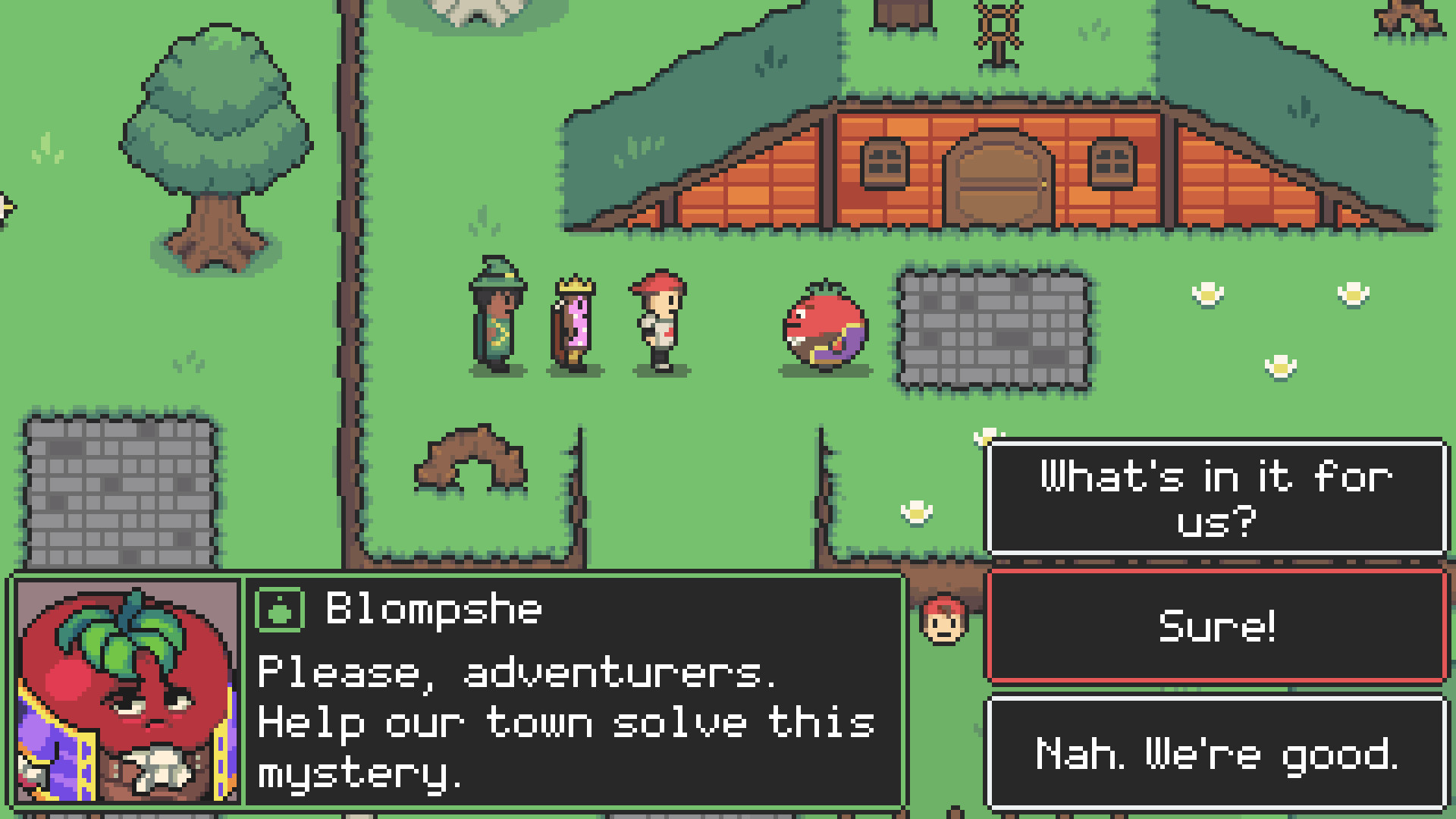 Glitched pixel art RPG Steam