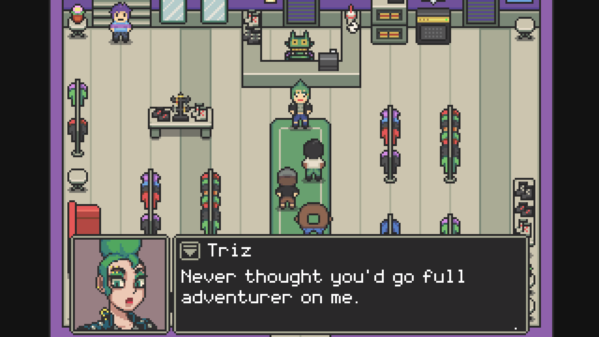 Glitched pixel art RPG