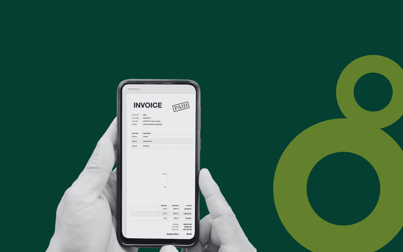 real-time invoice blockchain SaaS