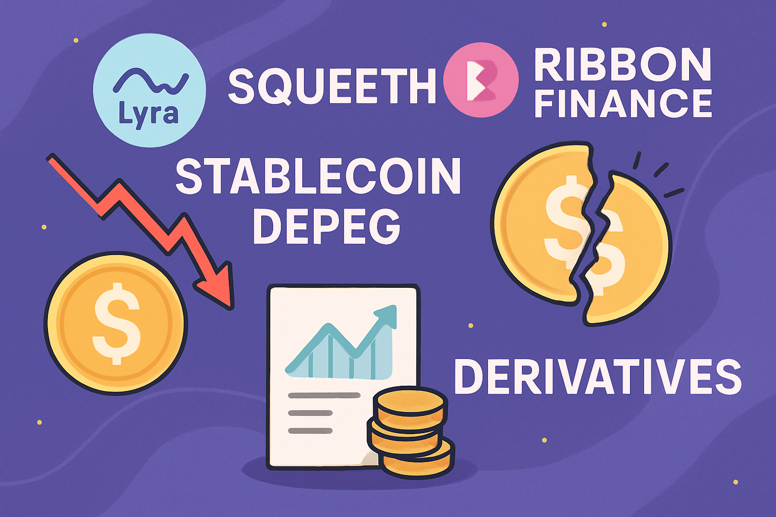 Lyra Squeeth Ribbon Finance stablecoin depeg derivatives
