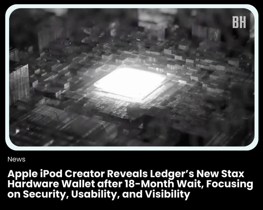 Ledger Stax hardware wallet touchscreen