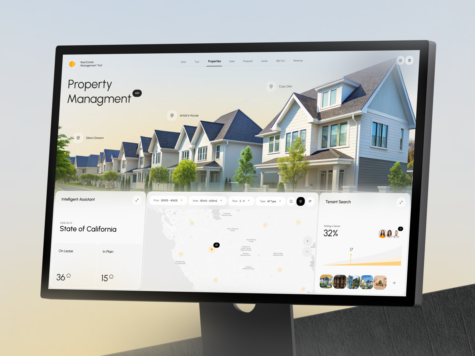 RealT Portfolio Dashboard interface screenshot