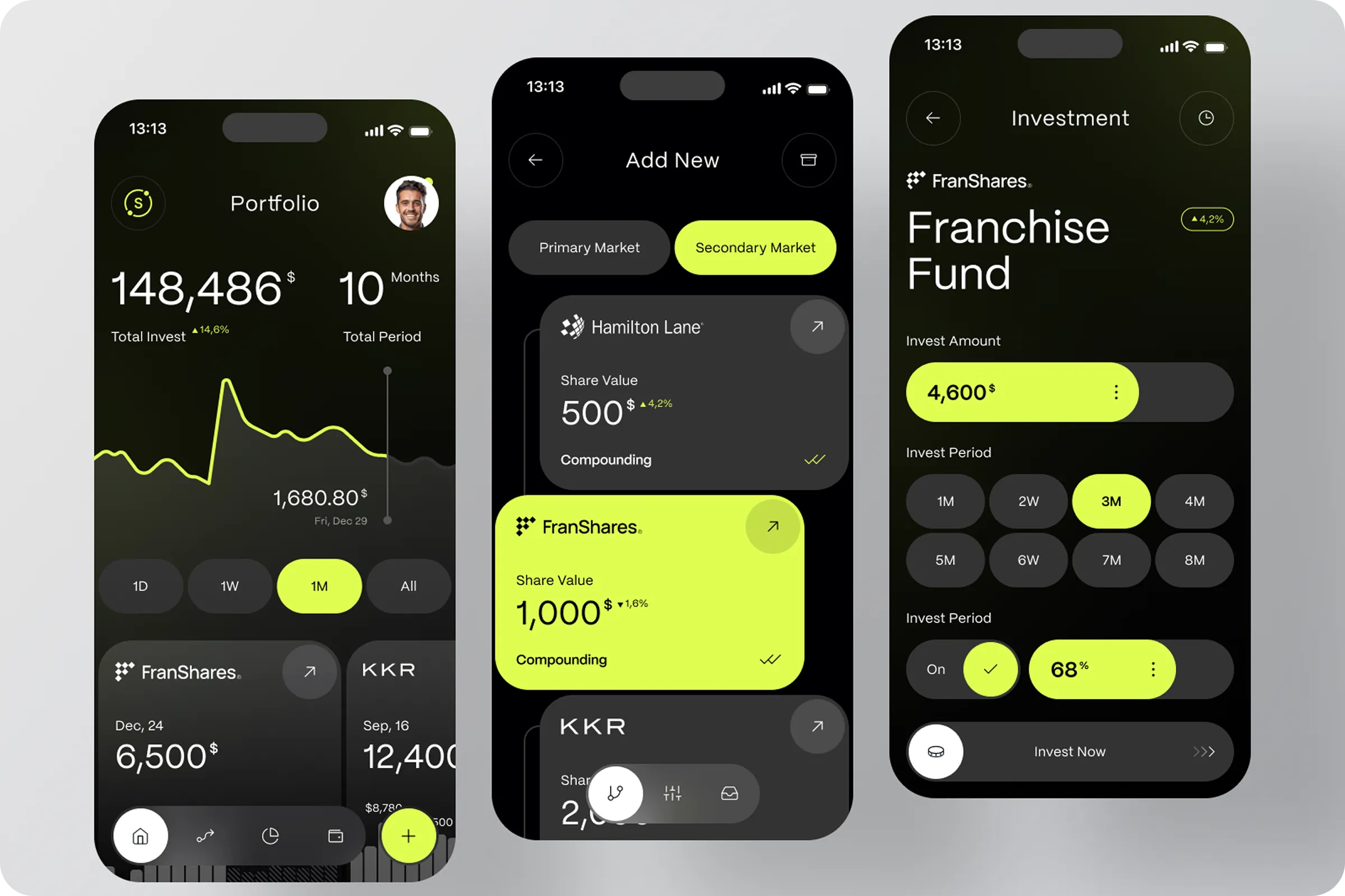 Securitize Markets Portfolio Tracker dashboard