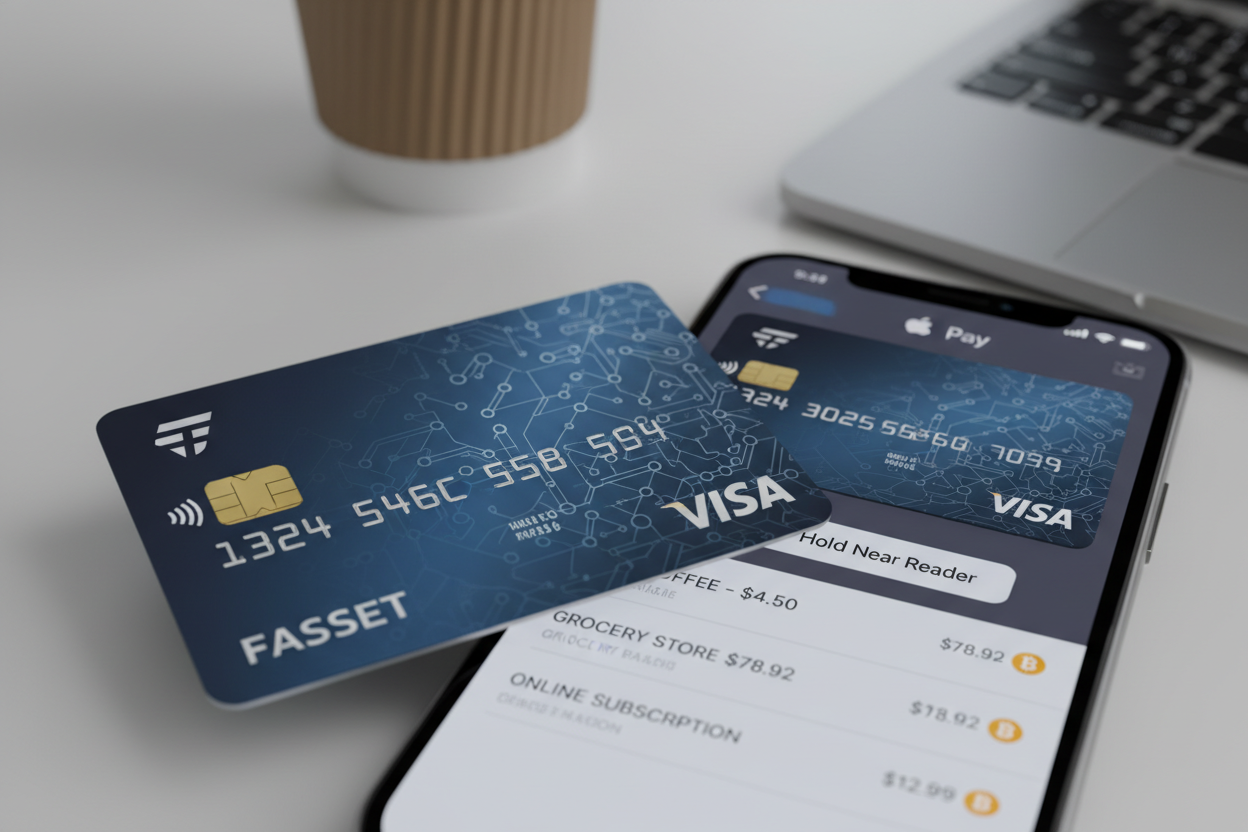 Fasset Visa crypto card Apple Pay