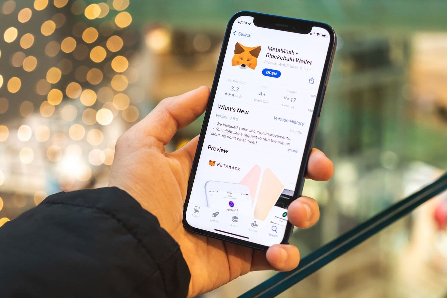 MetaMask wallet interface