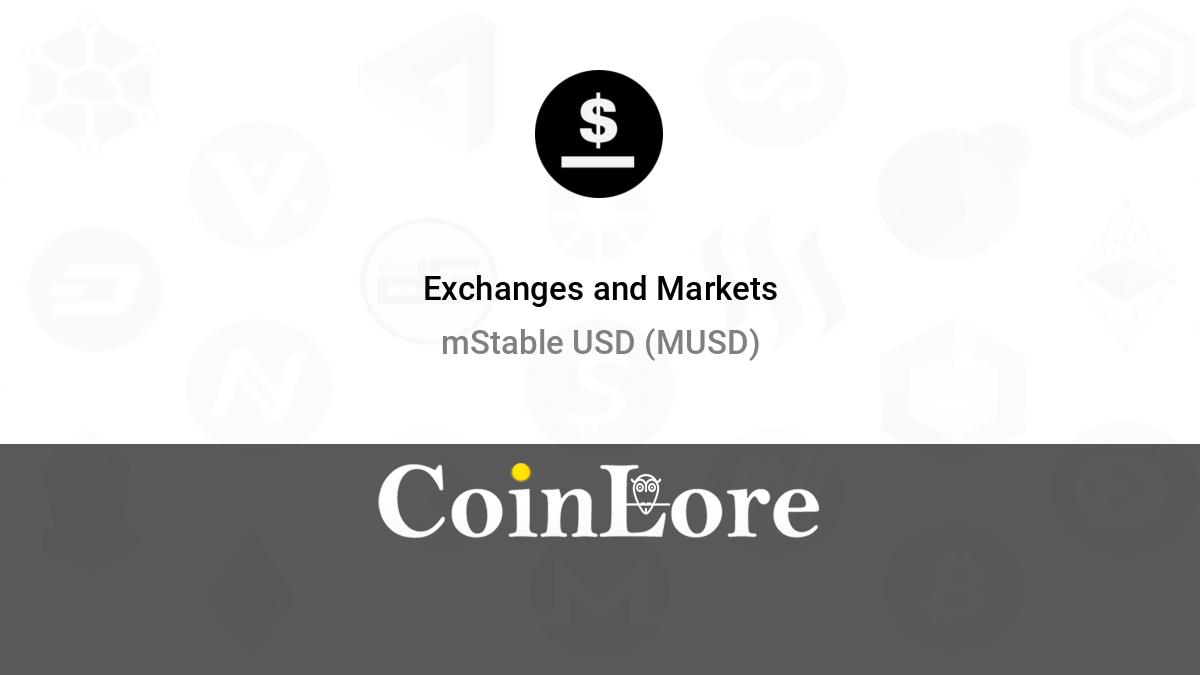 mStable USD price chart