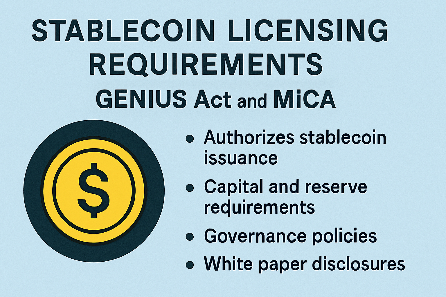 stablecoin licensing requirements GENIUS Act MiCA