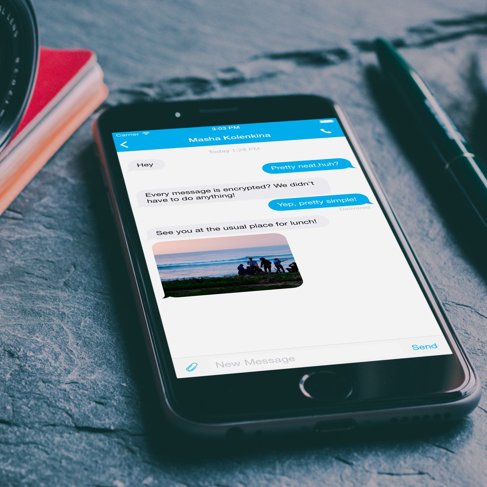 Lens Protocol encrypted messaging