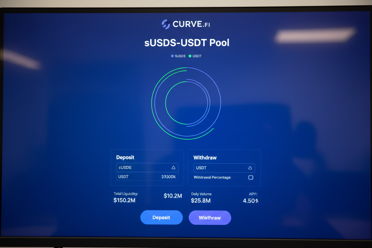 Curve Finance sUSDS-USDT pool