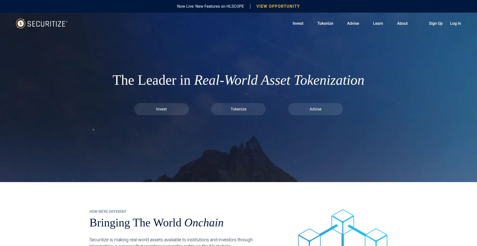 Securitize compliance platform screenshot