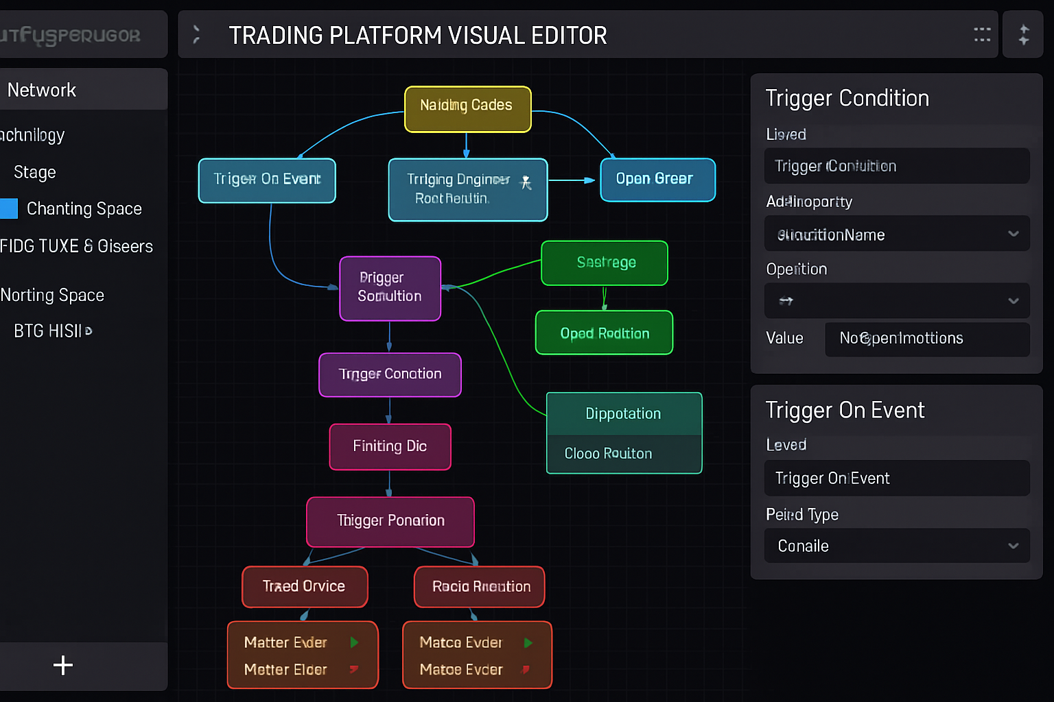 Superalgos trading platform visual editor