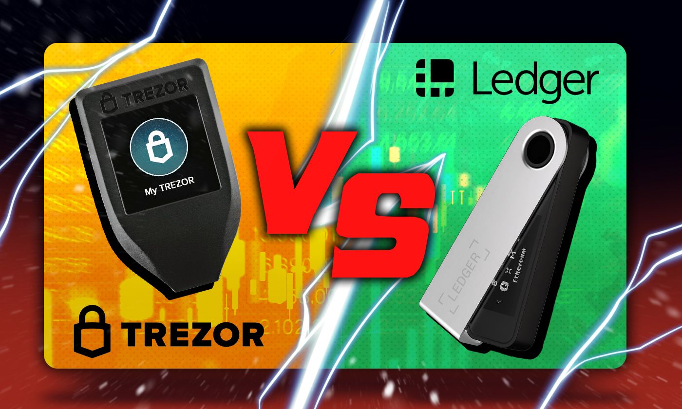 Trezor Safe 3 and Ledger Nano X OLED screen comparison