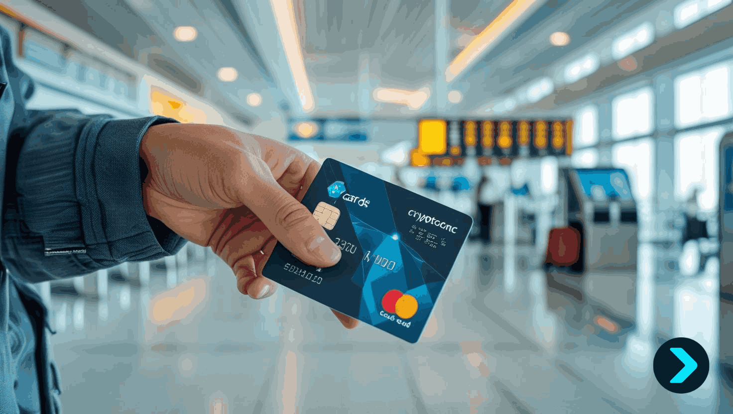 stablecoin card low fees international travel