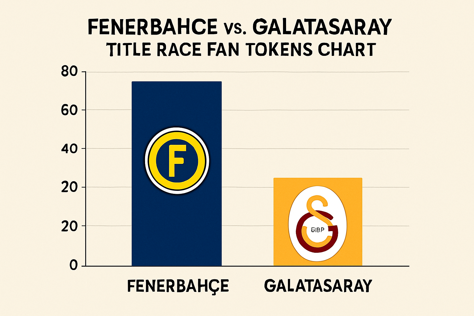 Fenerbahçe Galatasaray title race fan tokens chart