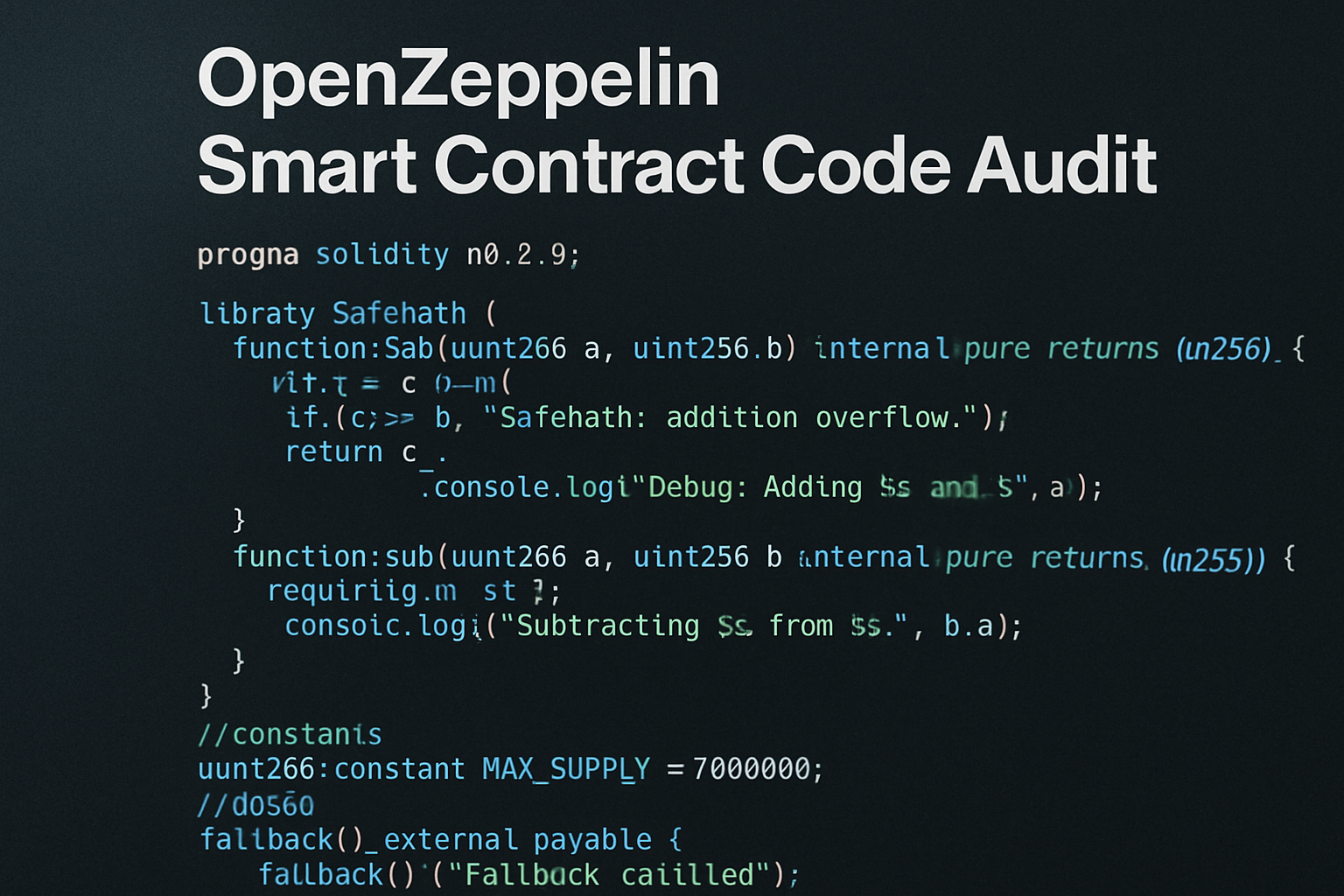 OpenZeppelin smart contract code audit