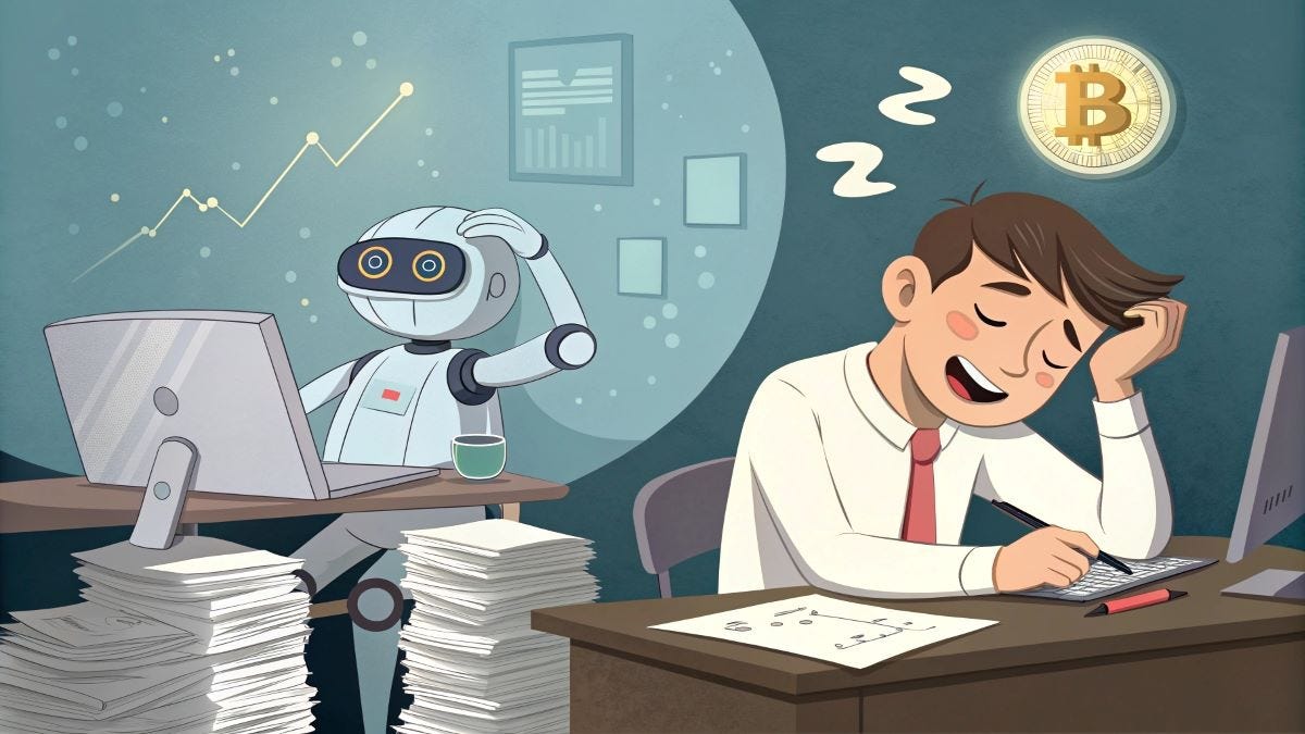 researcher burnout crypto illustration