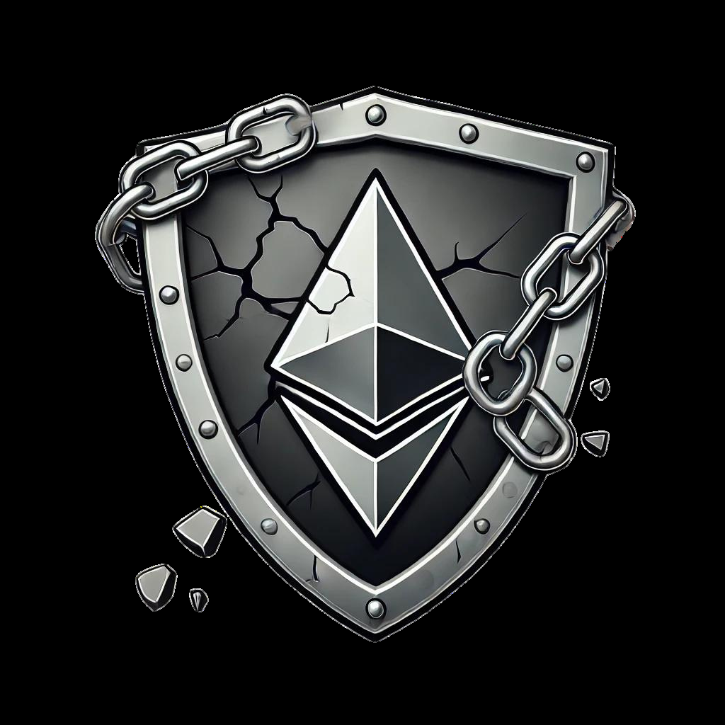 Blockchain oracle security shield icon