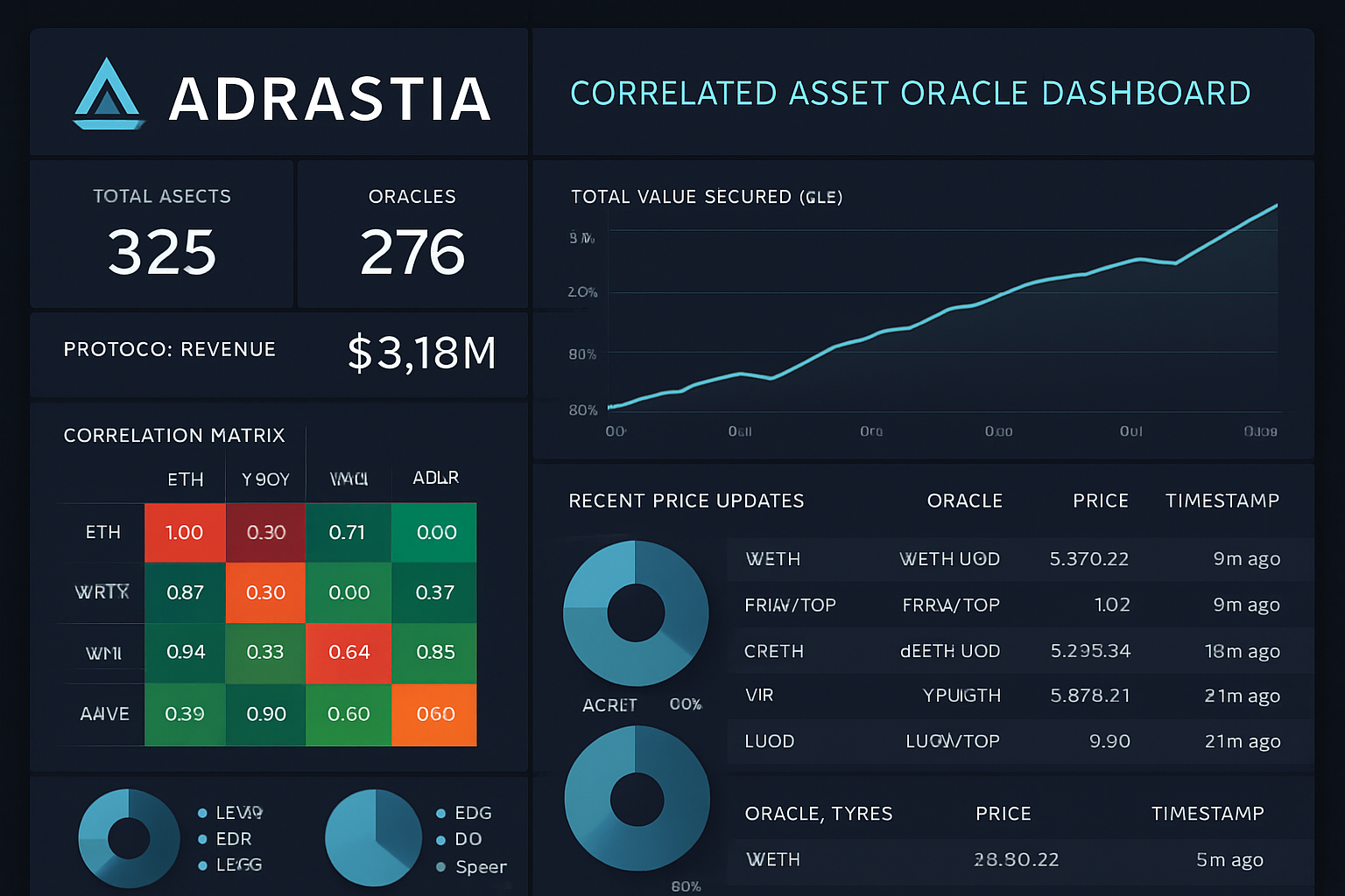 Adrastia correlated asset oracle dashboard