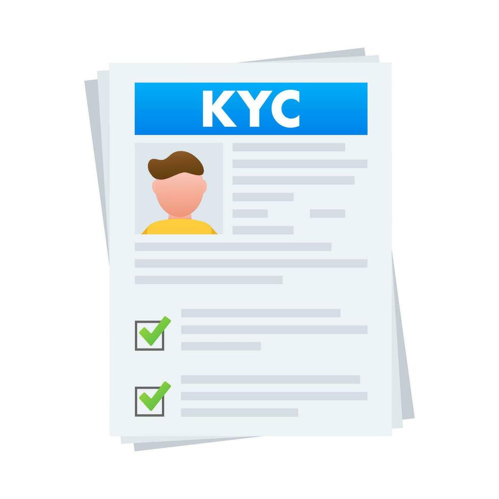 KYC verification process icon