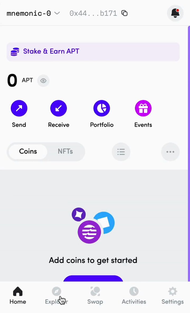 Fewcha Aptos wallet app