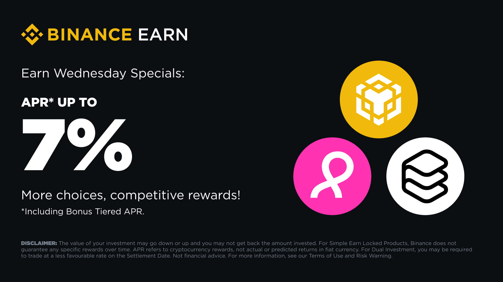 Binance official announcement channel screenshot