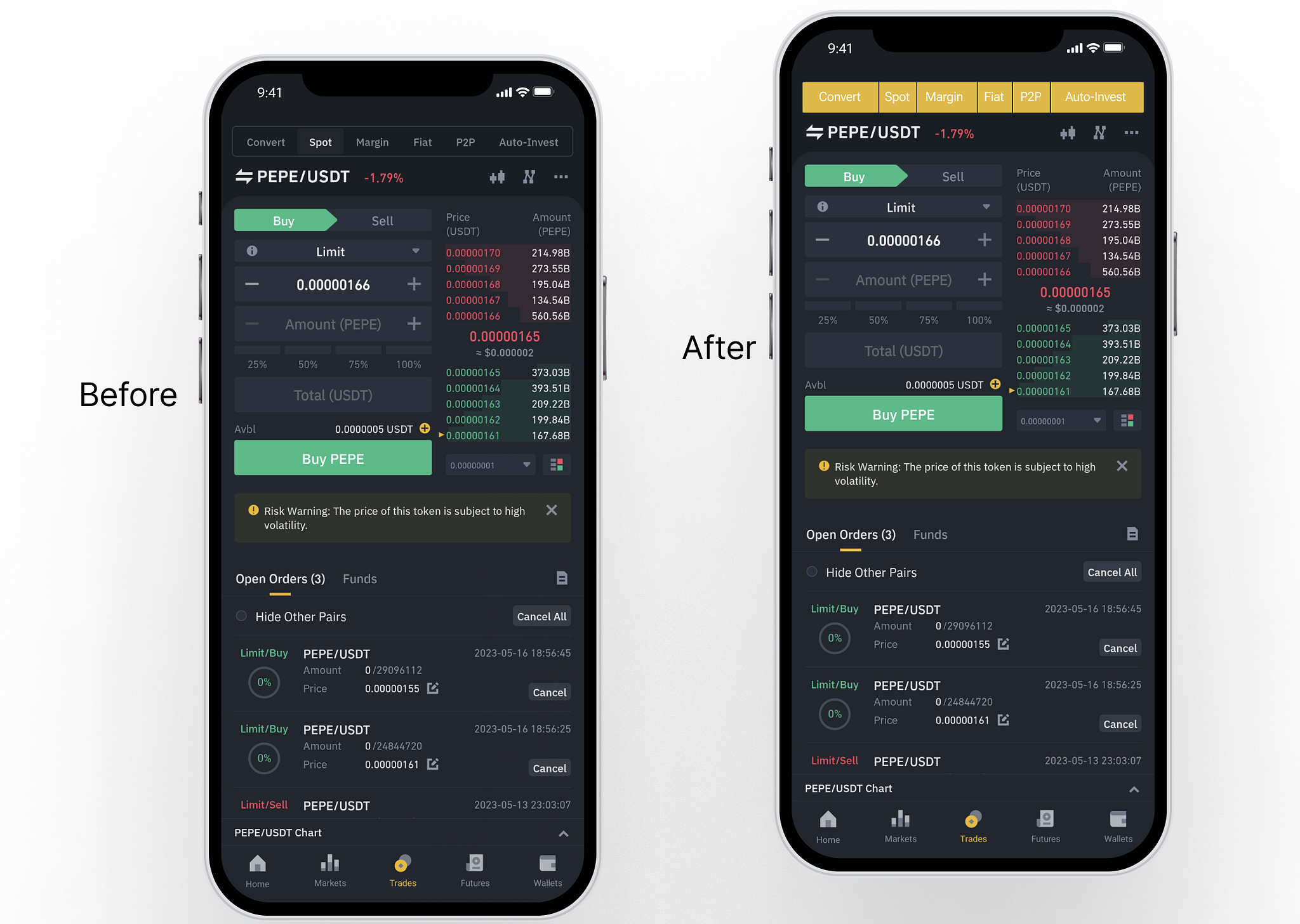 Binance official app interface