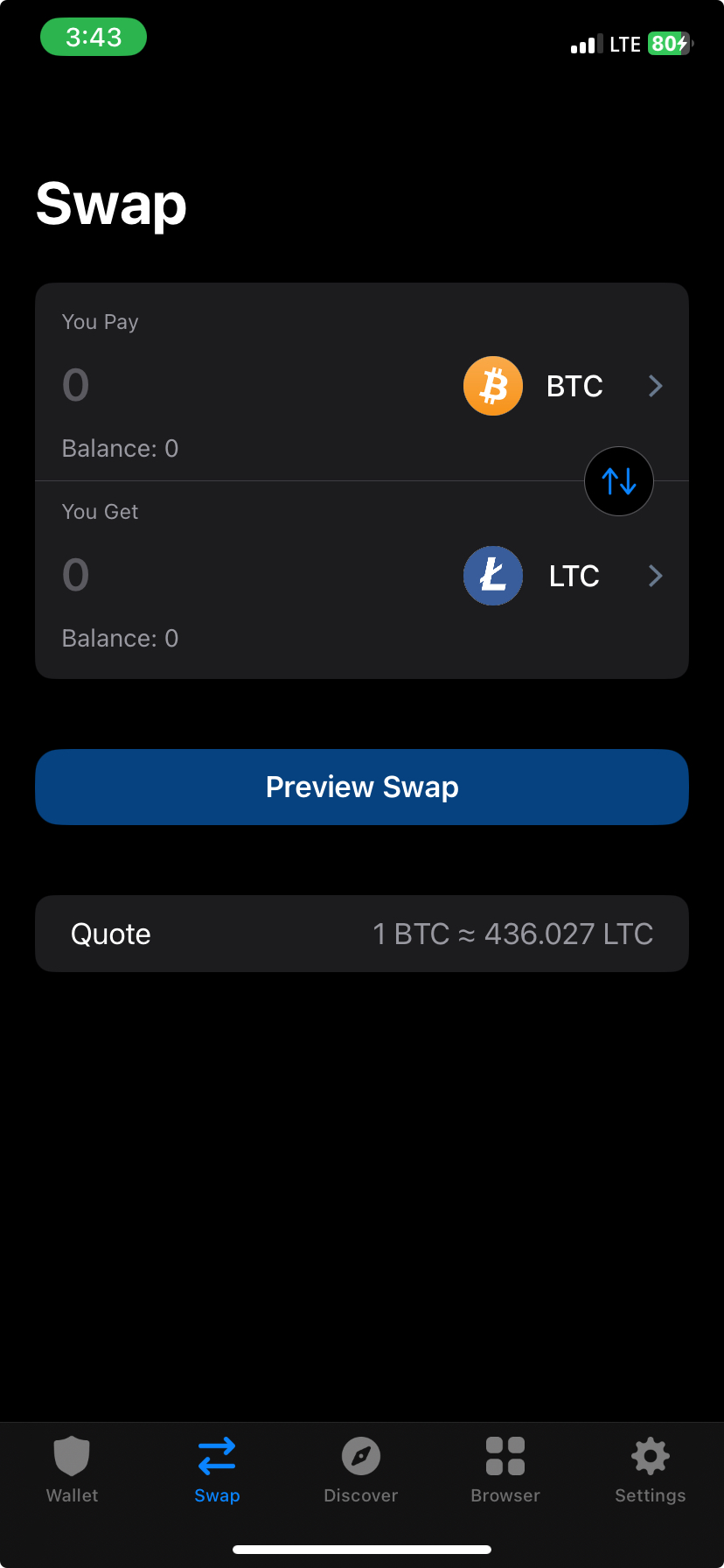 Trust Wallet multi-token balance interface