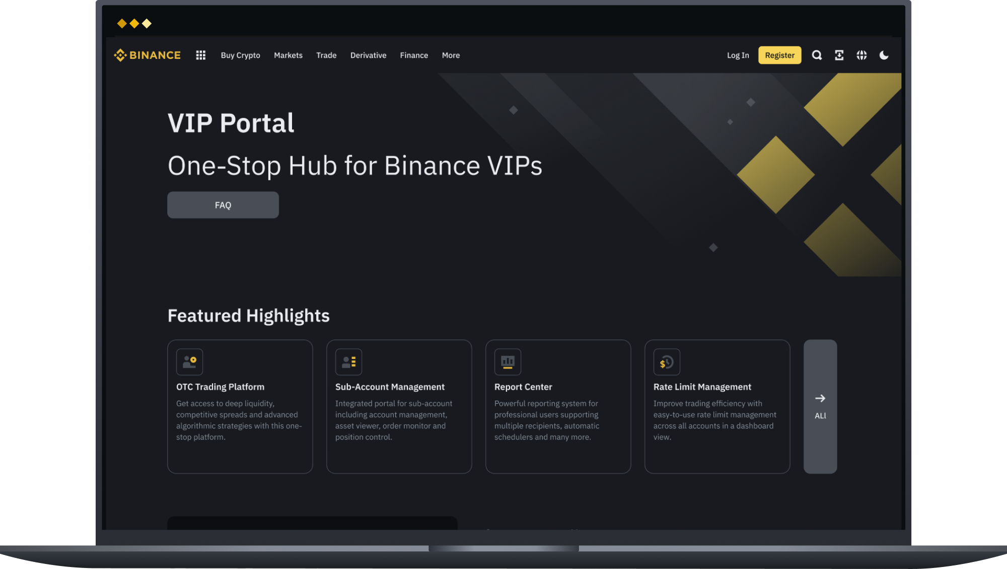 Binance Wallet trading and staking dashboard