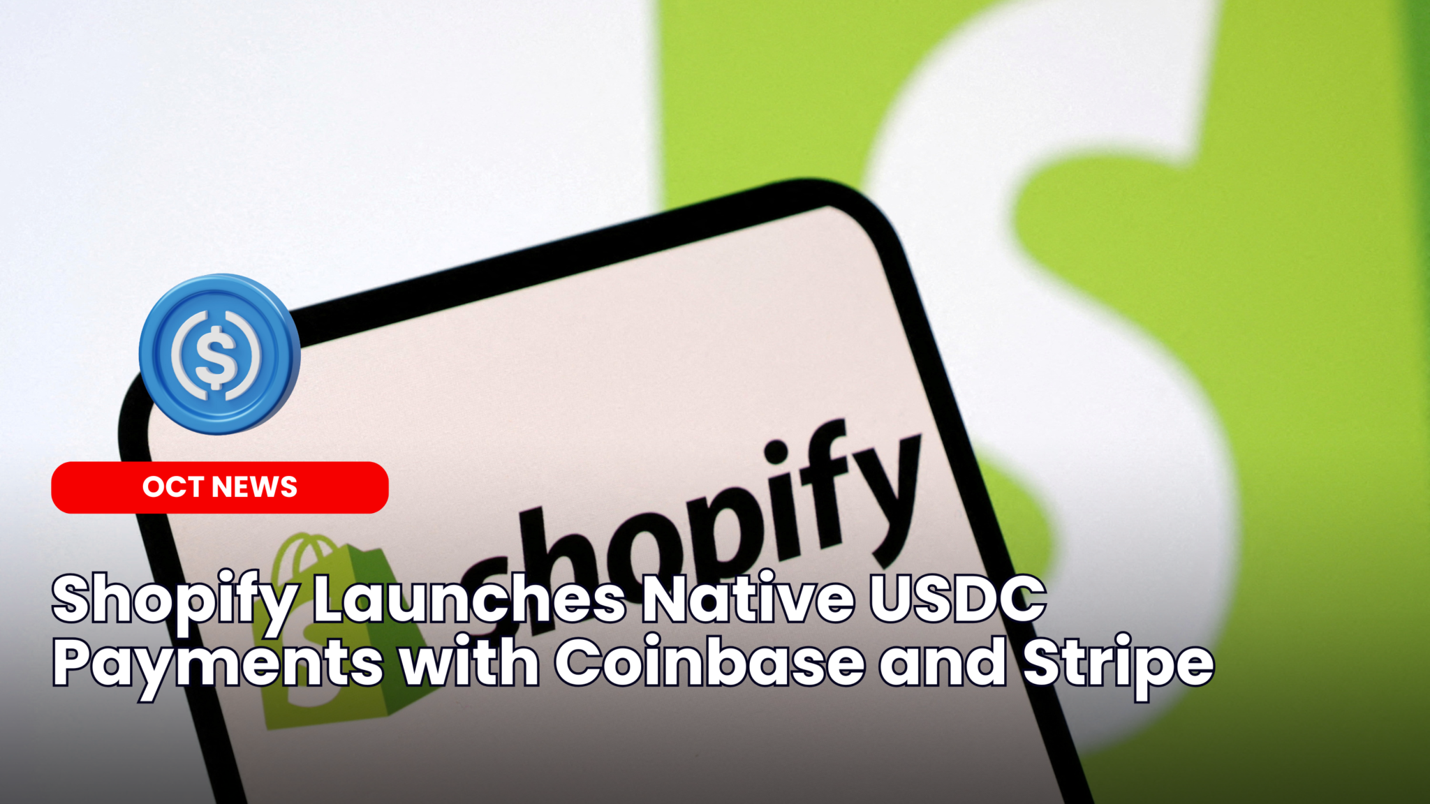 Shopify USDC native payments Coinbase Base