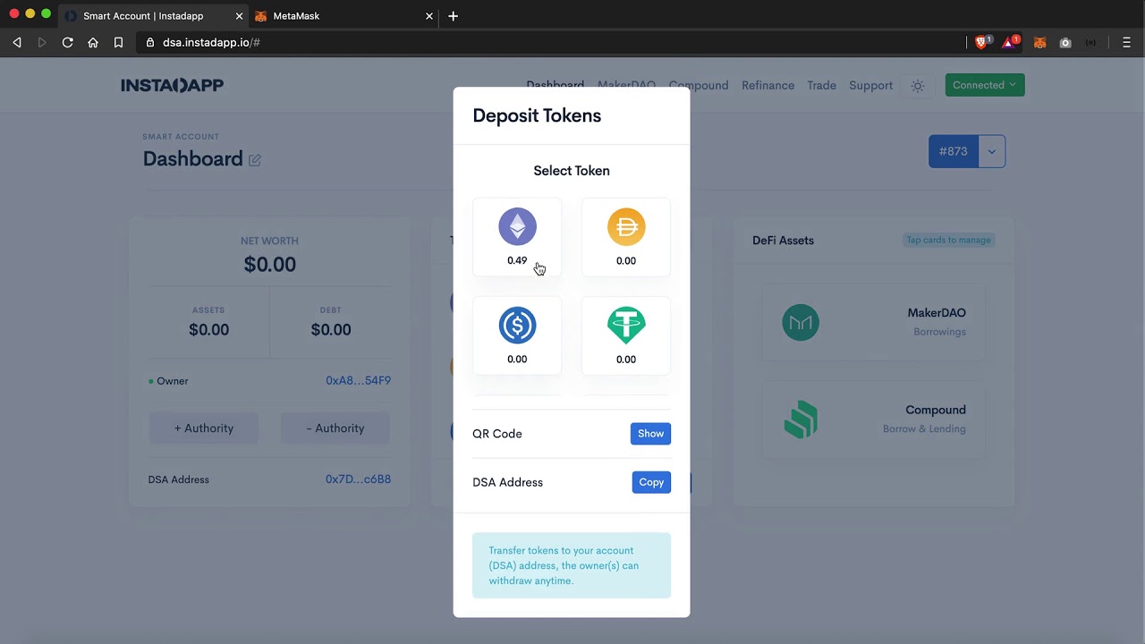 PAXG collateral crypto loan Nexo interface