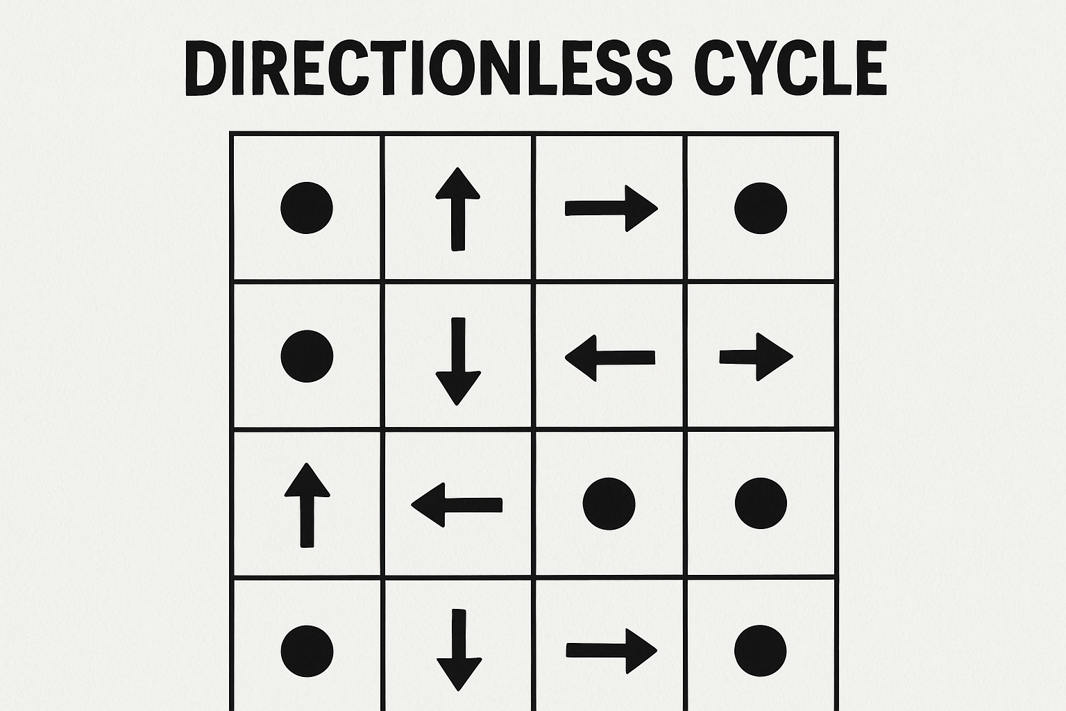A Directionless Cycle block markings puzzle