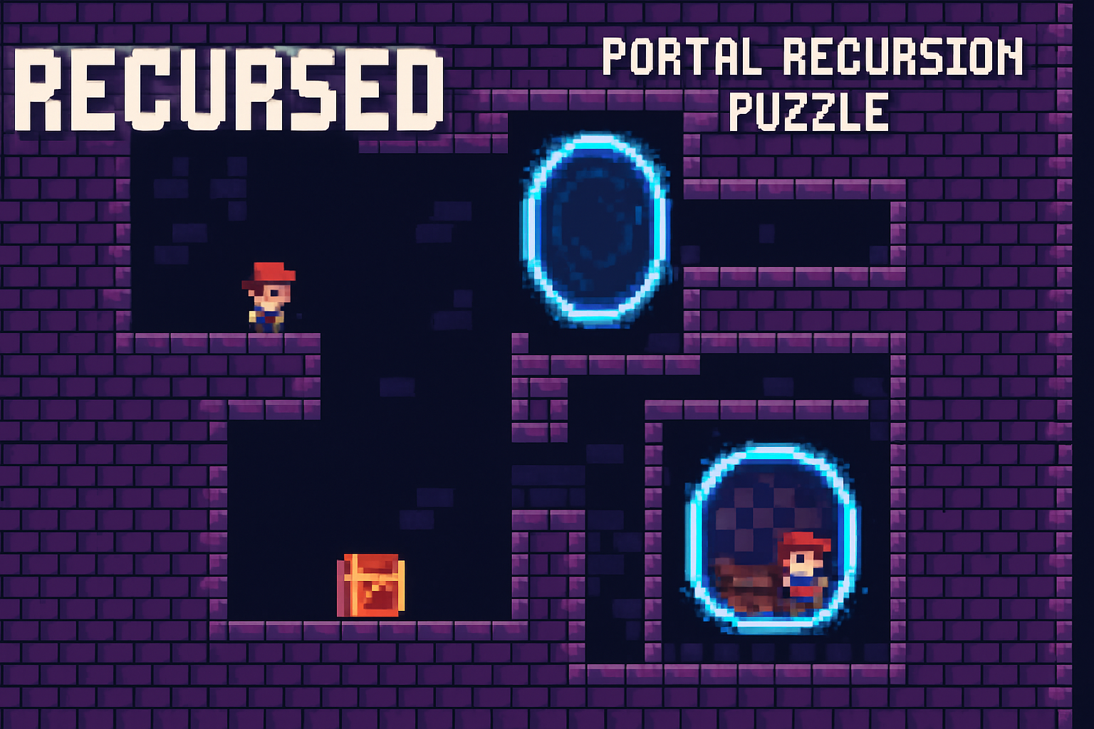 Recursed portal recursion puzzle screenshot