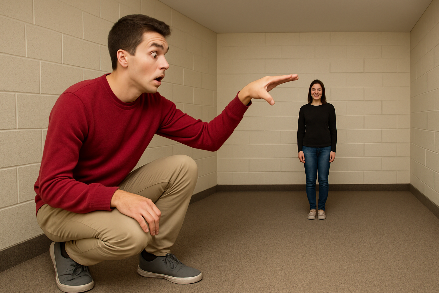 Superliminal perspective size puzzle