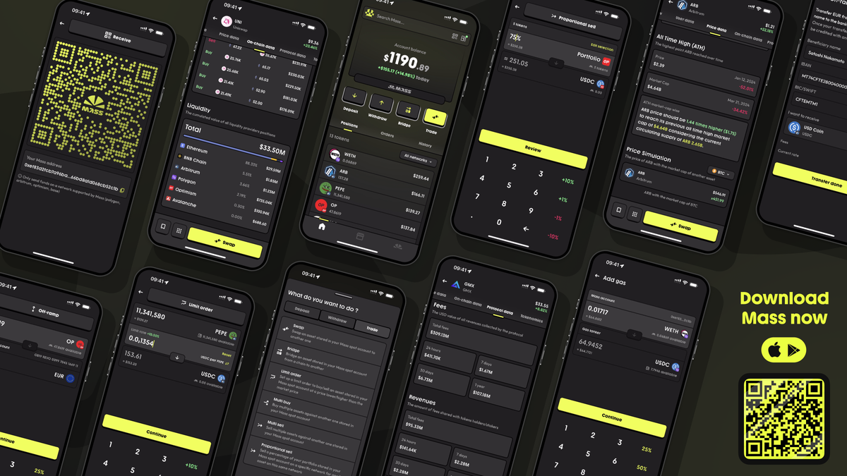 Mass Money DeFi app account abstraction feature