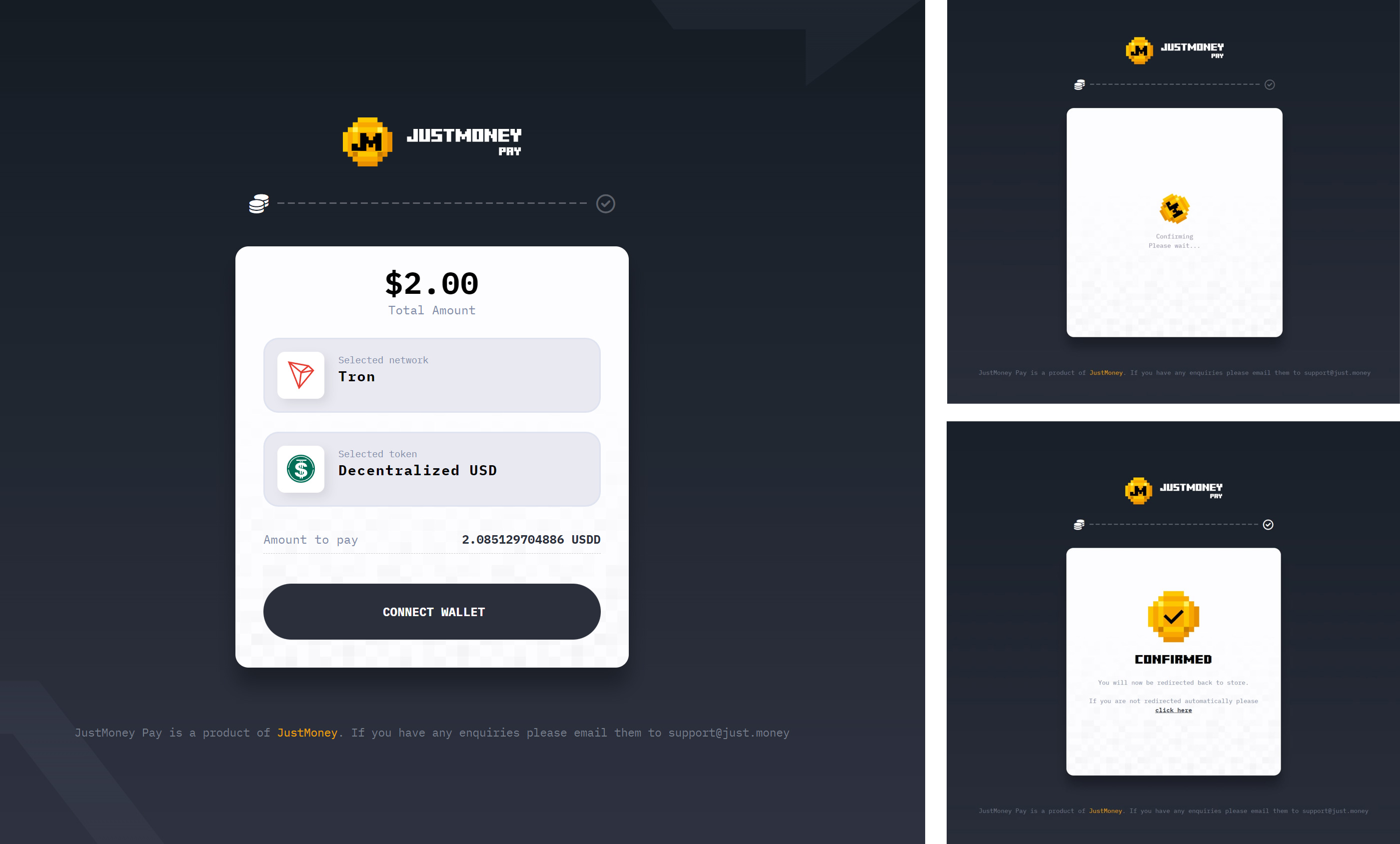 Mass Money DeFi app user interface screenshot