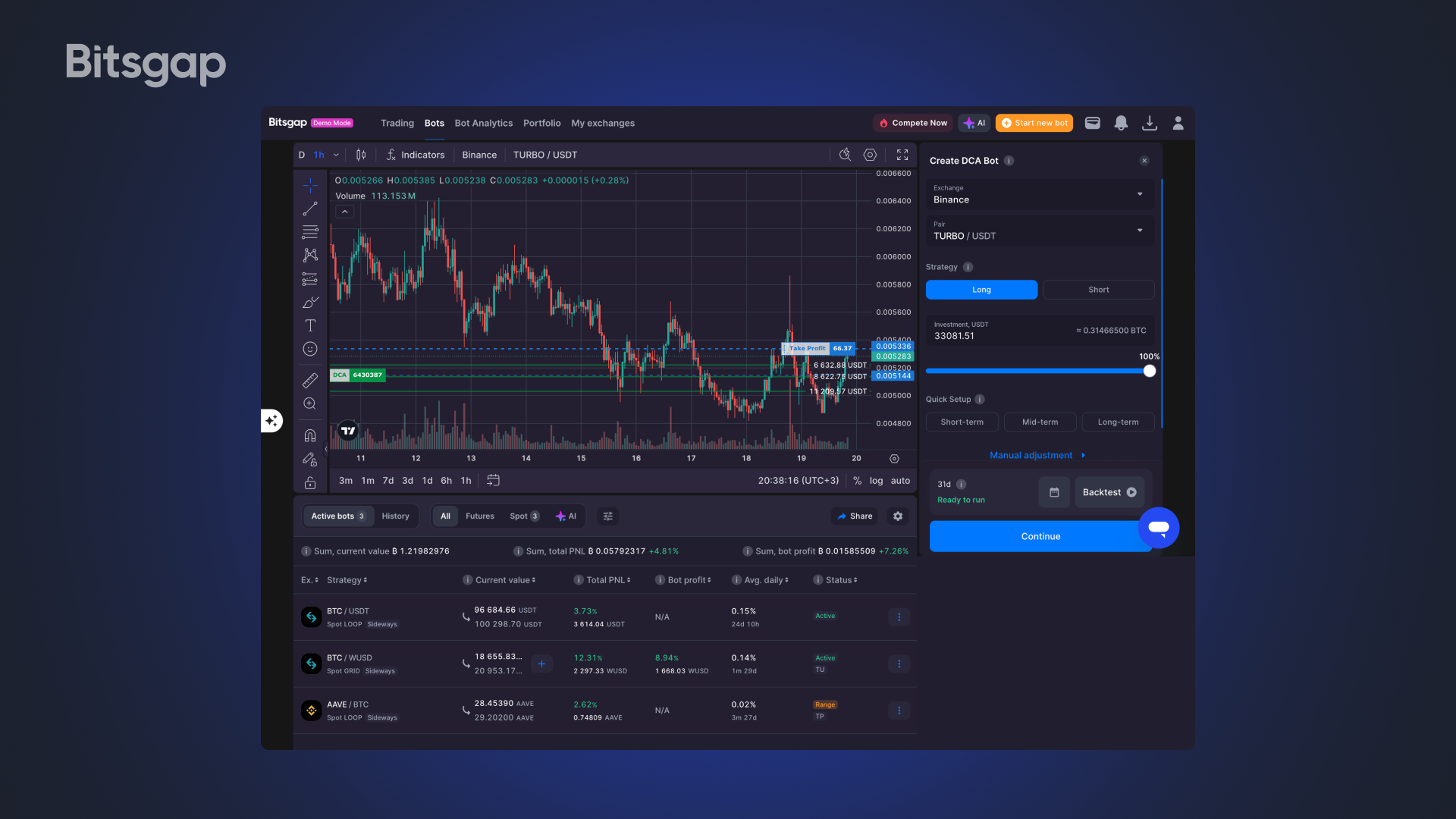 Bitget Auto-Buy DCA feature screenshot