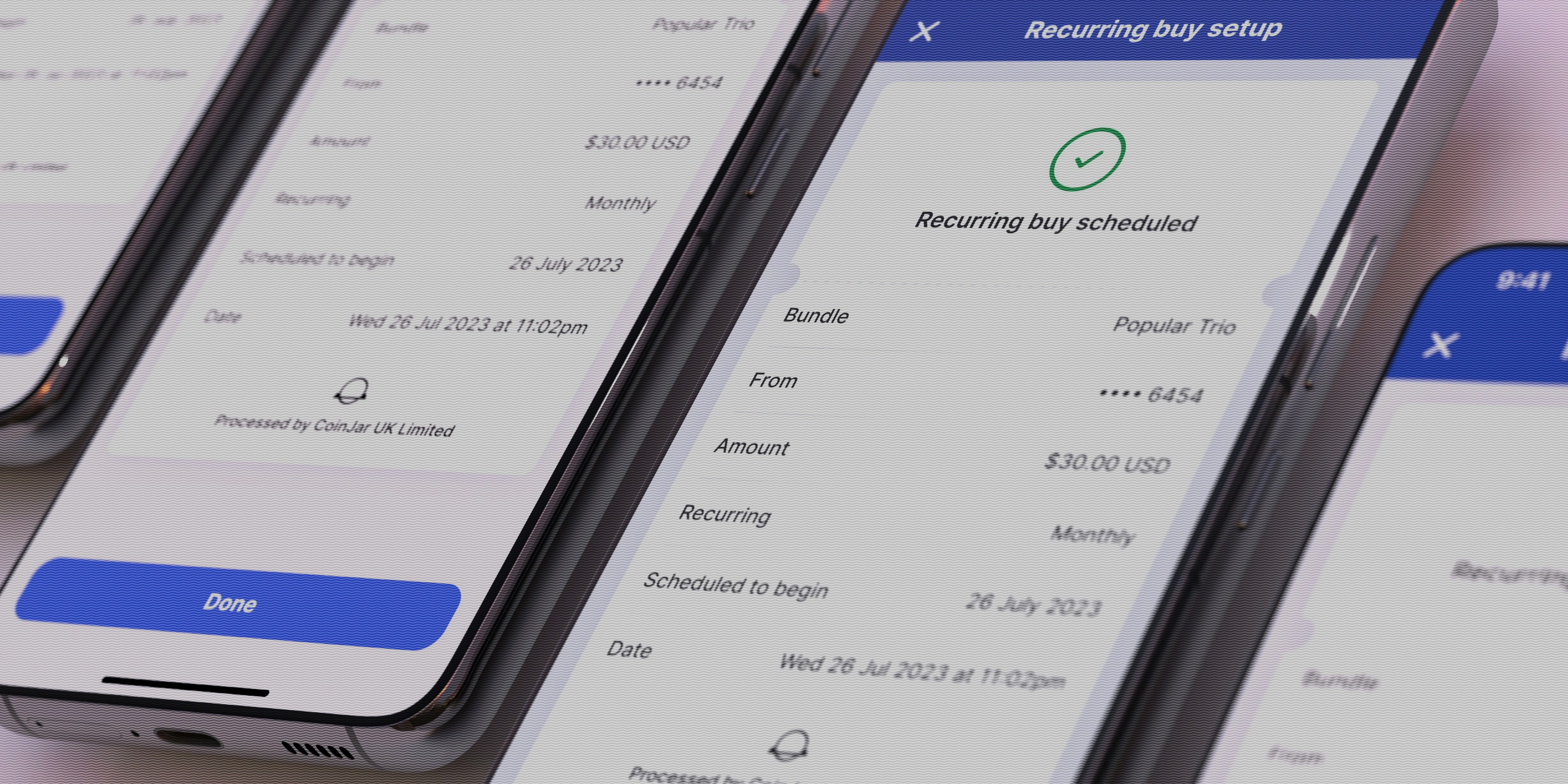 Crypto exchange recurring buy automation screenshot