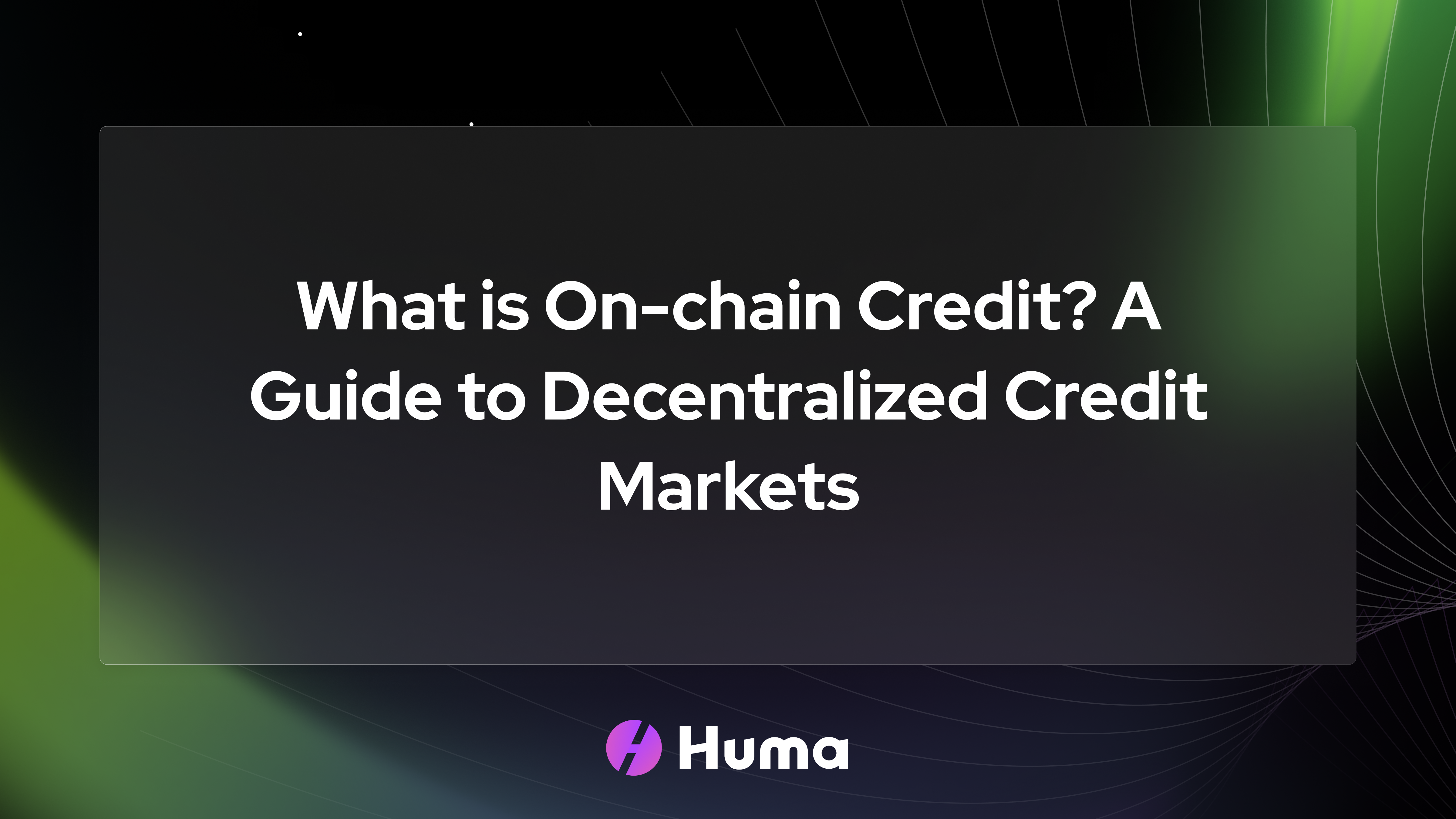 DeFi transparency on-chain credit score