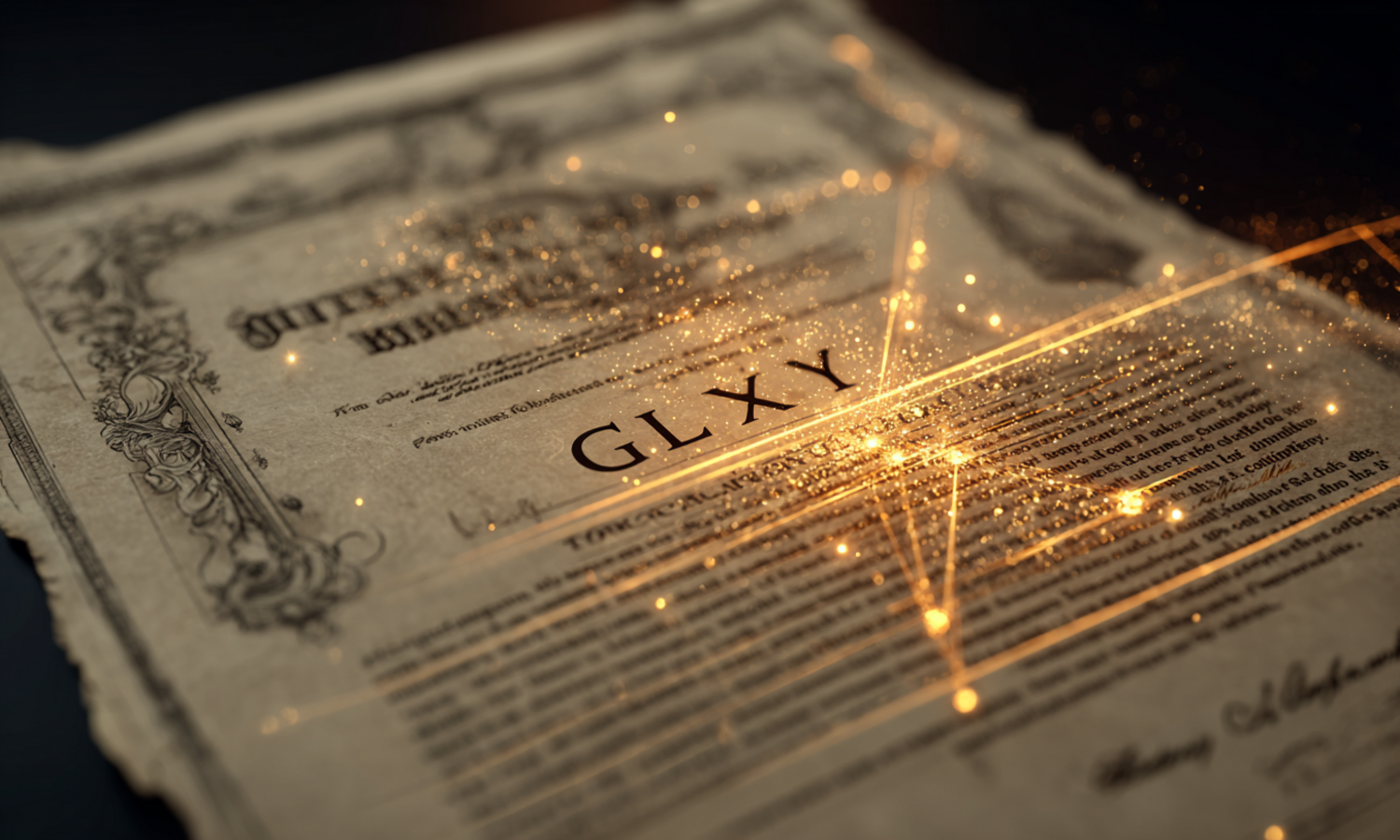 Galaxy Digital Class A Common Stock certificate