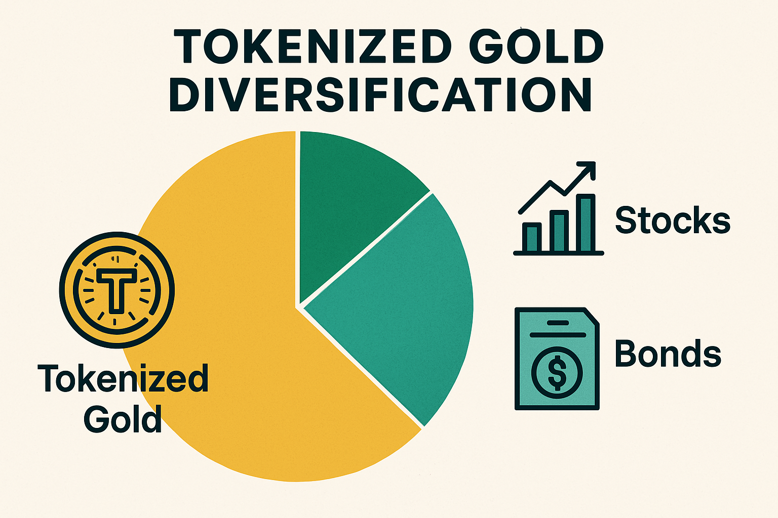 tokenized gold diversification chart
