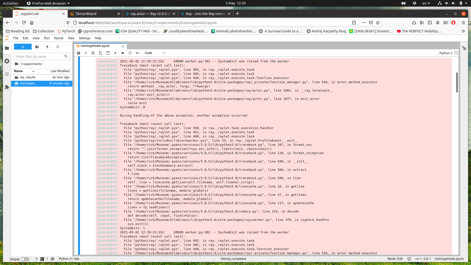 RLlib Ray reinforcement learning